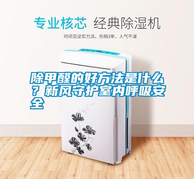 除甲醛的好方法是什么？新風守護室內呼吸安全