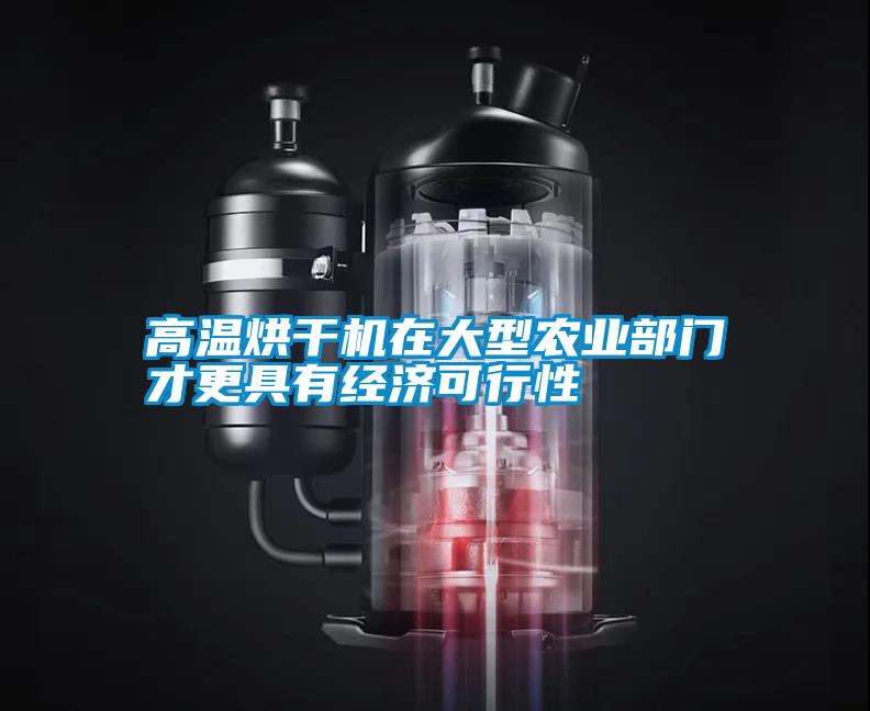 高溫烘干機在大型農業部門才更具有經濟可行性