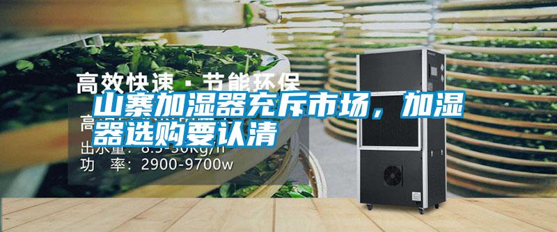 山寨加濕器充斥市場，加濕器選購要認清