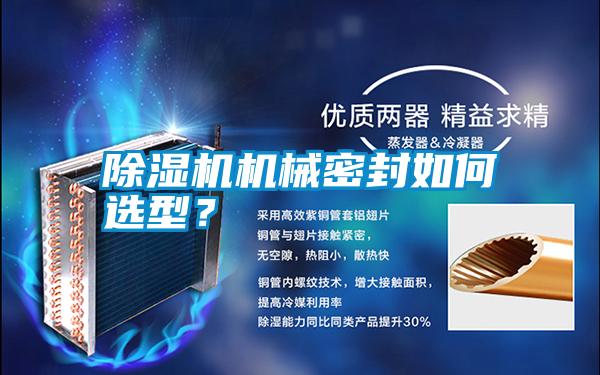 除濕機機械密封如何選型?