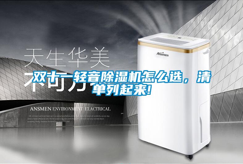 雙十一輕音除濕機怎么選，清單列起來!