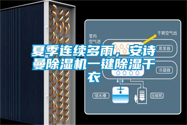 夏季連續多雨，安詩曼除濕機一鍵除濕干衣