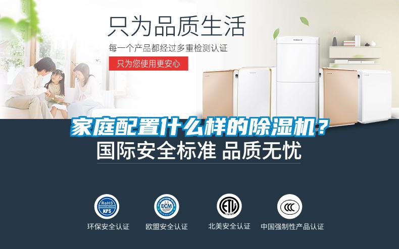 家庭配置什么樣的除濕機？