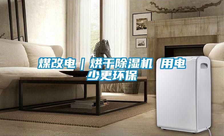 煤改電｜烘干除濕機 用電少更環保