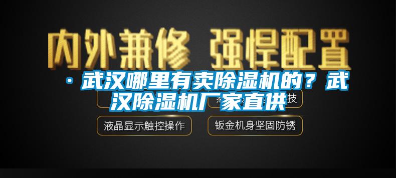 ·武漢哪里有賣除濕機的？武漢除濕機廠家直供