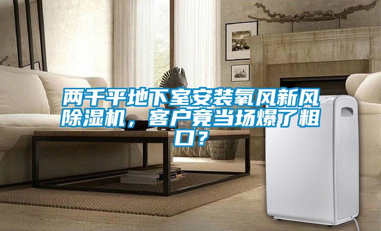 兩千平地下室安裝氧風新風除濕機,客戶竟當場爆了粗口?