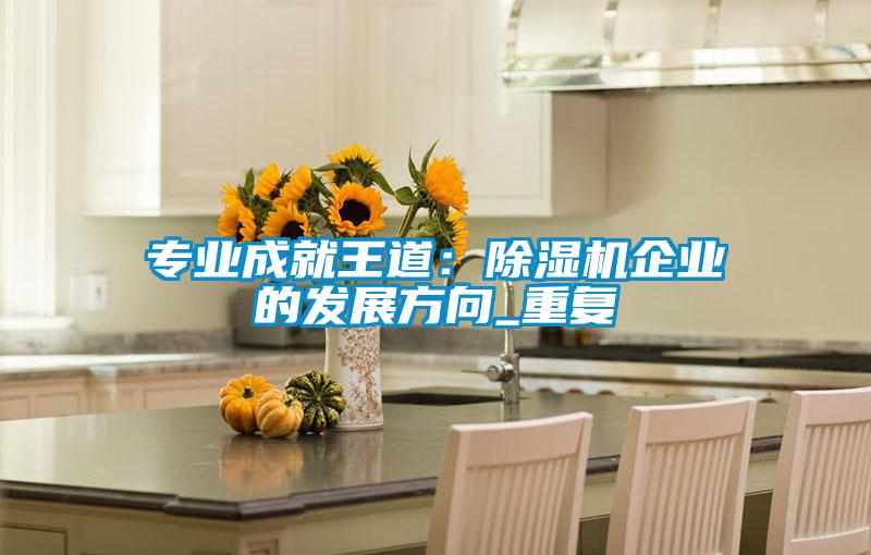 專業(yè)成就王道:除濕機(jī)企業(yè)的發(fā)展方向_重復(fù)