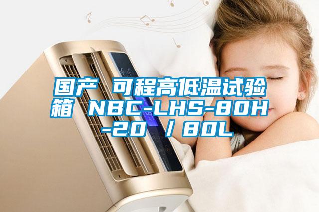 國產(chǎn) 可程高低溫試驗箱 NBC-LHS-80H -20℃/80L