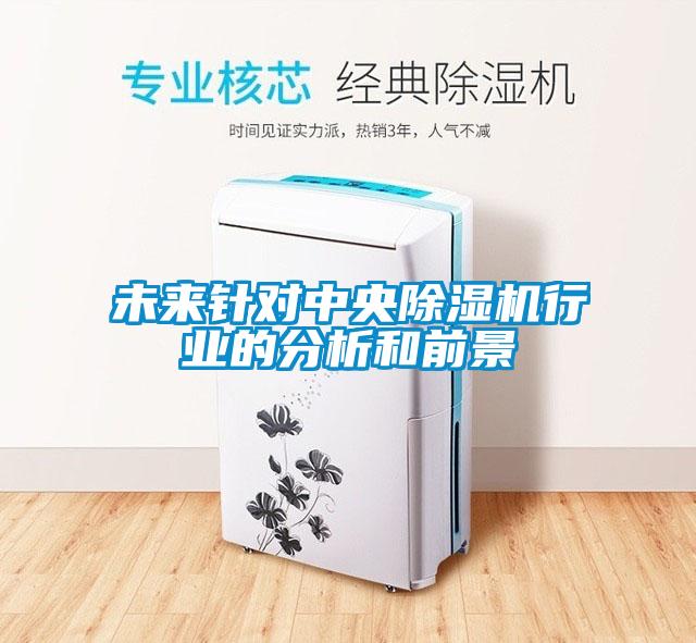 未來針對中央除濕機行業的分析和前景
