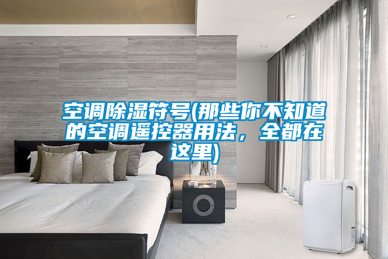 空調(diào)除濕符號(hào)(那些你不知道的空調(diào)遙控器用法,全都在這里)
