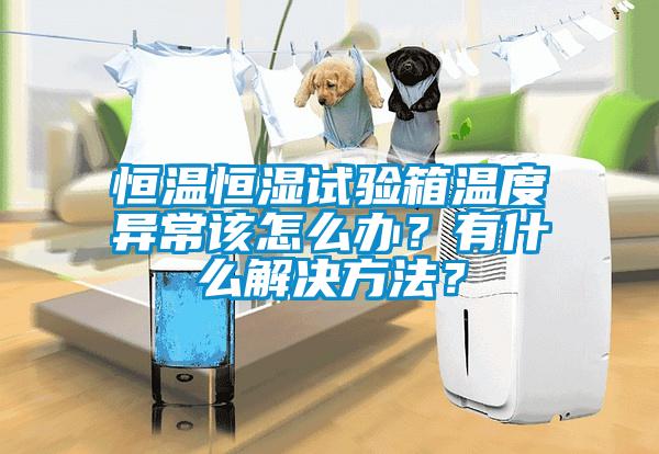 恒溫恒濕試驗箱溫度異常該怎么辦？有什么解決方法？