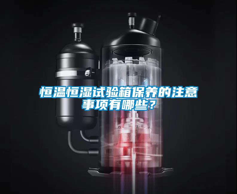 恒溫恒濕試驗箱保養的注意事項有哪些？