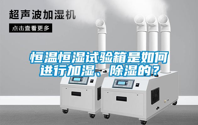 恒溫恒濕試驗箱是如何進行加濕、除濕的？