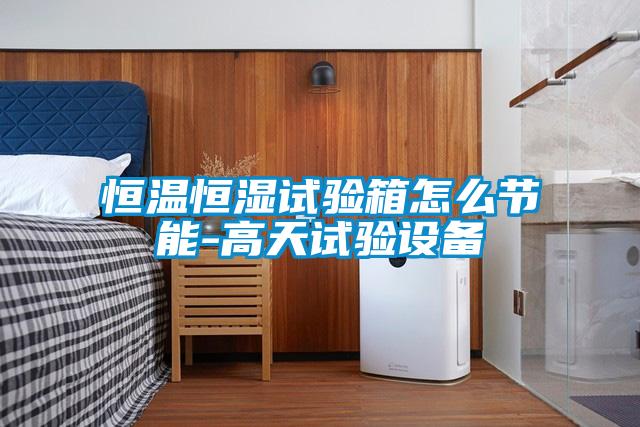 恒溫恒濕試驗箱怎么節能-高天試驗設備